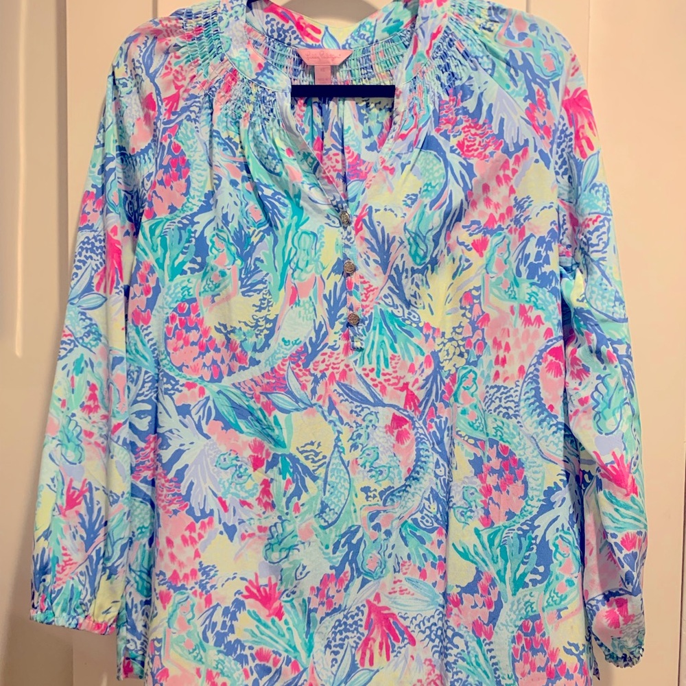 Lilly Pulitzer silk top XS